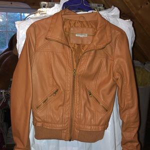 Brown bomber jacket size XS